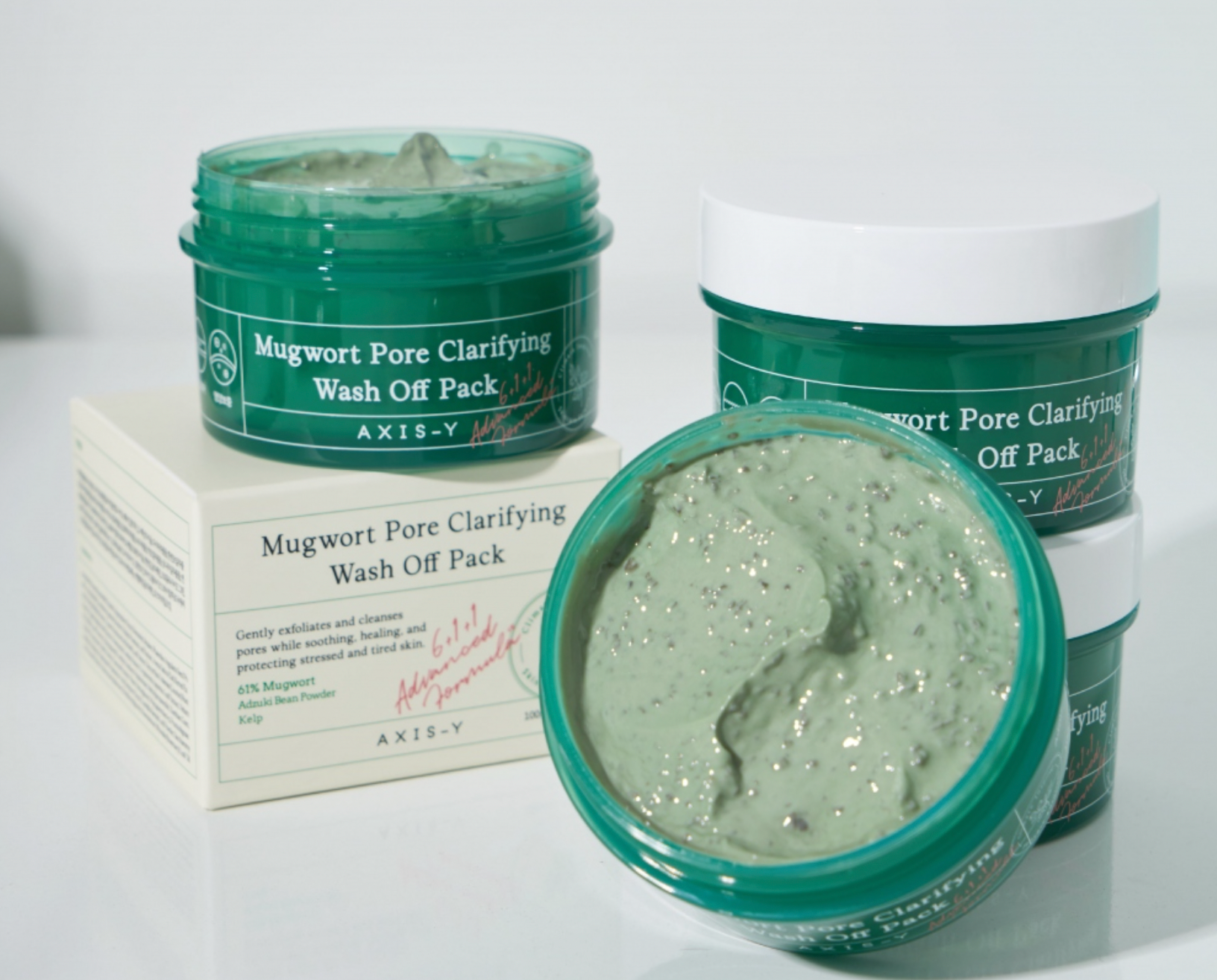 Axis-Y Mugwort Pore Clarifying Wash Off Pack - Olive Kollection