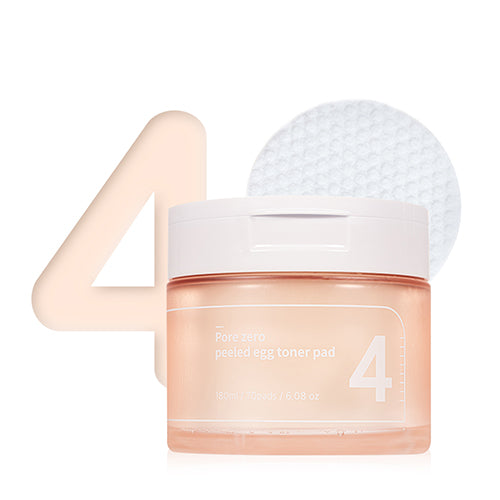 Numbuzin No.4 Pore Zero Peeled Egg Toner Pad - Olive Kollection