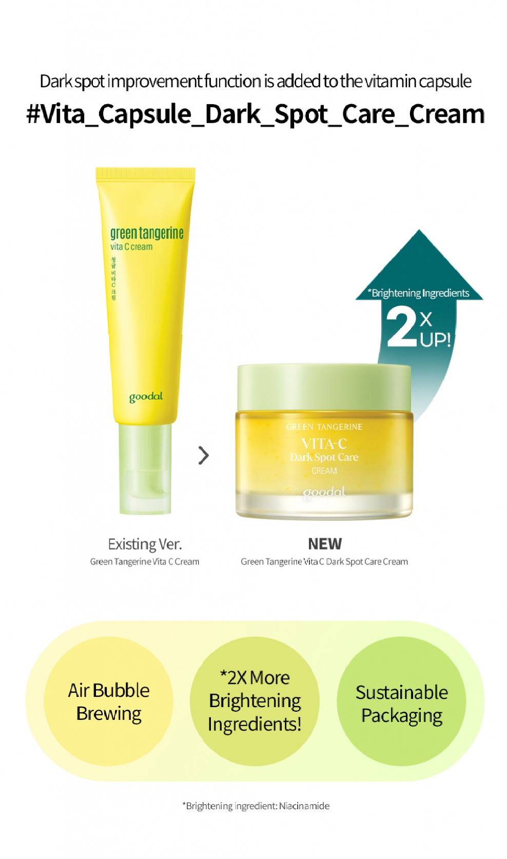 Goodal Green Tangerine Vita C Dark Spot Care Cream *Renewed - Olive Kollection