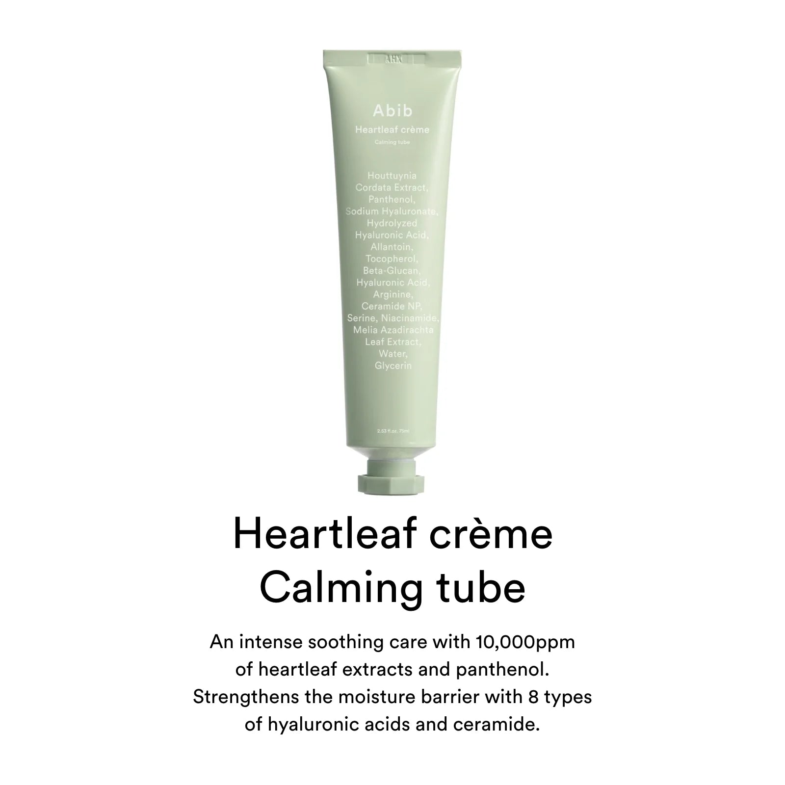 Abib Heartleaf Creme Calming Tube 75ml - Olive Kollection