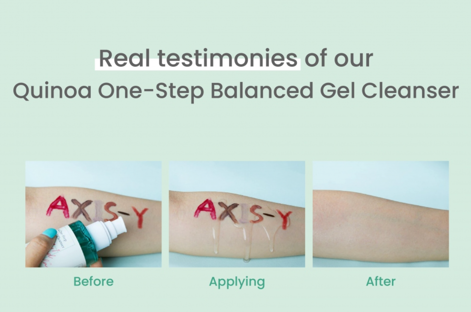 Axis-Y Quinoa One Step Balanced Gel Cleanser - Olive Kollection