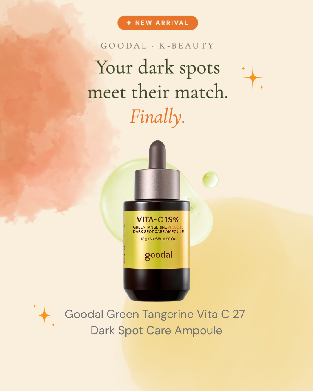 Your Dark Spots Meet Their Match ✨ Goodal Green Tangerine Vita C 27 Dark Spot Ampoule Review: Olive Kollection