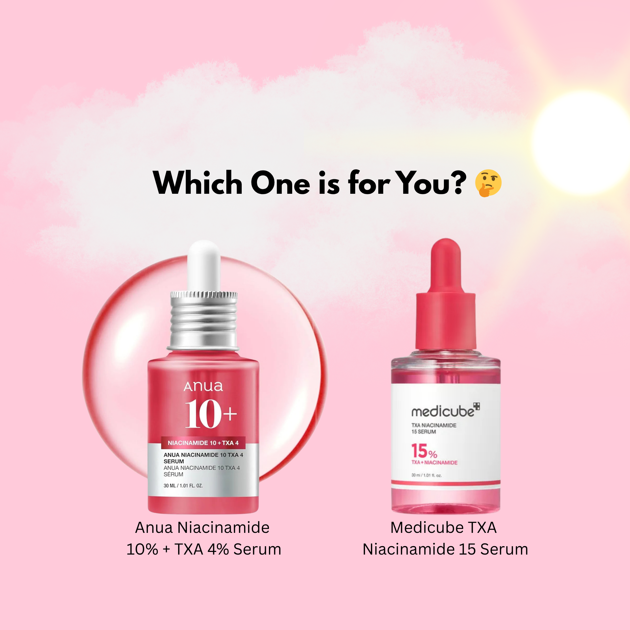 🌟 Brightening Showdown: Anua vs. Medicube