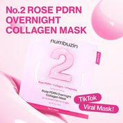 Numbuzin No.2 Rose PDRN Overnight Collagen Mask (4ea)
