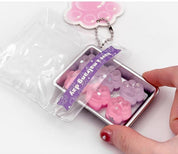 Sparkly Pastel Squishy Jelly Keyring – Fidget Pop Out Series 1 pc