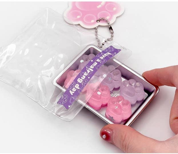 Sparkly Pastel Squishy Jelly Keyring – Fidget Pop Out Series 1 pc