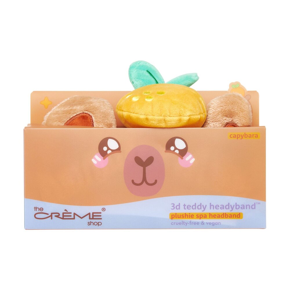 The Creme Shop 3d Teddy Headyband Capybara - Olive Kollection