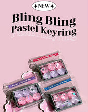 Sparkly Pastel Squishy Jelly Keyring – Fidget Pop Out Series 1 pc