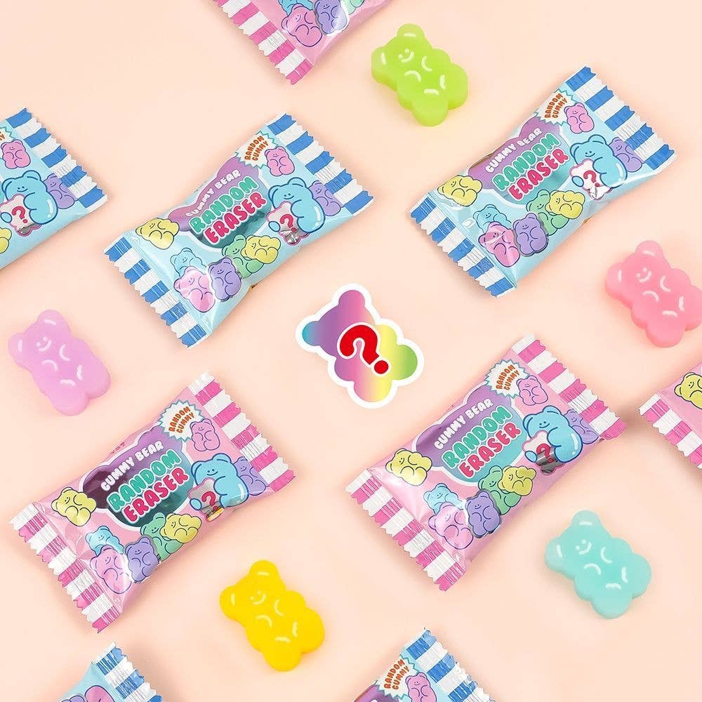Adorable Gummy Jelly Bear Random Eraser Box