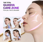 Anua Gua Sha Cream on neck – daily spa ritual 5 minute massage upward motion cooling sensation Korean skincare