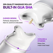 Anua Gua Sha Cream texture – lightweight non-greasy absorbs fast cream plus massage tool in one Korean neck care