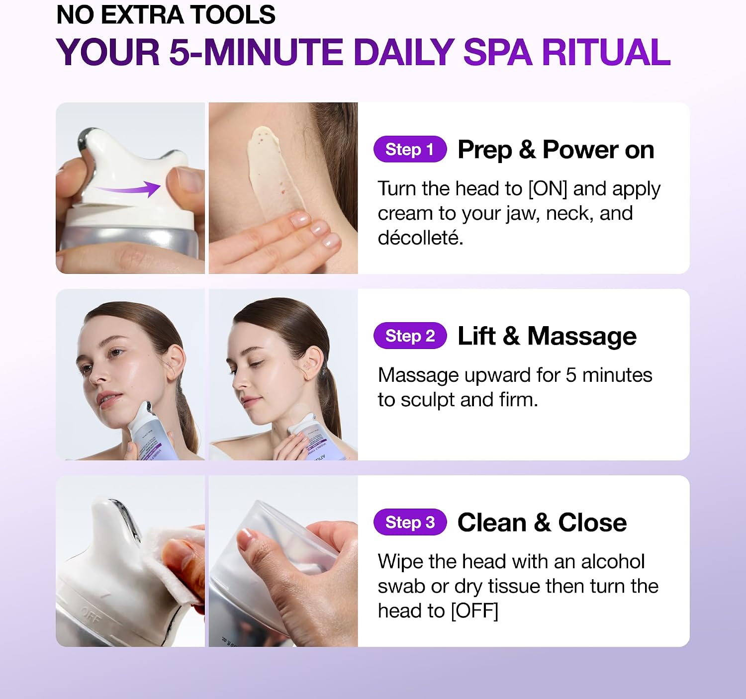 Anua Gua Sha Cream before after – firmer jawline smoother neck décolleté visible contour improvement Korean anti-aging