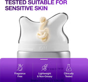 Anua Gua Sha Cream massage how-to – apply cream massage upward jawline neck 5 minutes daily lifting routine Korean