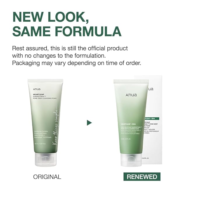 Anua Heartleaf Quercetinol Pore Deep Cleansing Foam - Olive Kollection