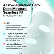 Anua PDRN Hyaluronic Acid Mask hydrogel sheet – ultra-thin adheres face contours Korean hydrogel mask fragrance-free