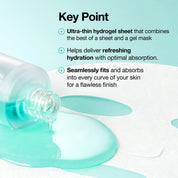 Anua PDRN Serum Mask texture – serum essence drenched ultra-thin hydrogel sheet 23ml single mask Korean skincare