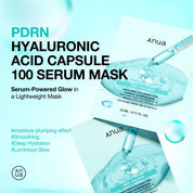Anua PDRN Serum Mask key ingredients – PDRN salmon DNA 11 hyaluronic acid collagen niacinamide glutathione