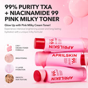 April Skin TXA+Niacinamide 99 Milky Toner