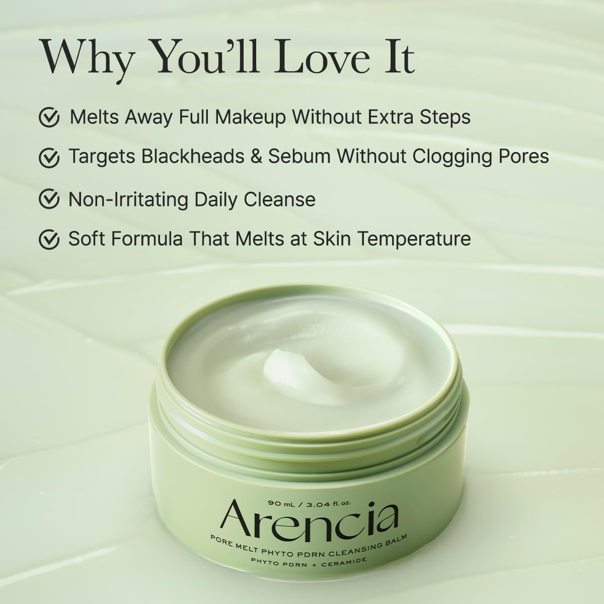 Arencia Pore Melt Cleansing Balm triple enzyme – papain papaya bromelain pineapple protease pore exfoliating dissolve buildup