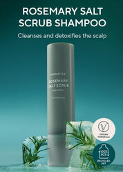 Aromatica Rosemary Salt Scrub key ingredients – 41% sea salt Rosemary Extract BHA Niacinamide Bifida Lactobacillus Korean