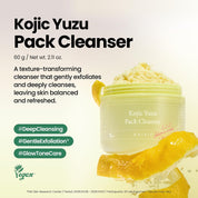 Axis-Y Kojic Yuzu Cleanser triple texture – soufflé pack to gommage to foam three transformations Korean brightening