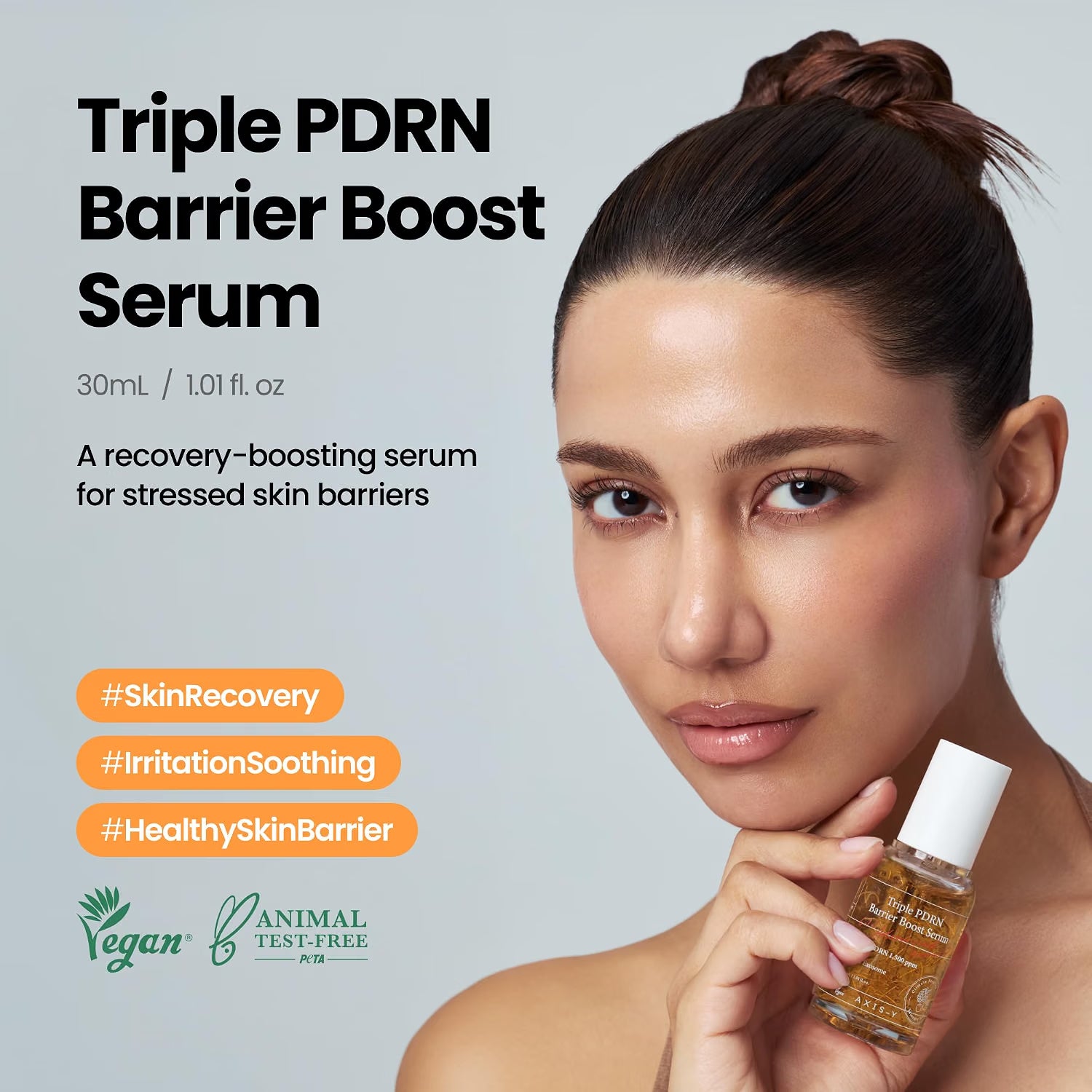 Axis-Y Triple PDRN Serum golden peptide threads in bottle
