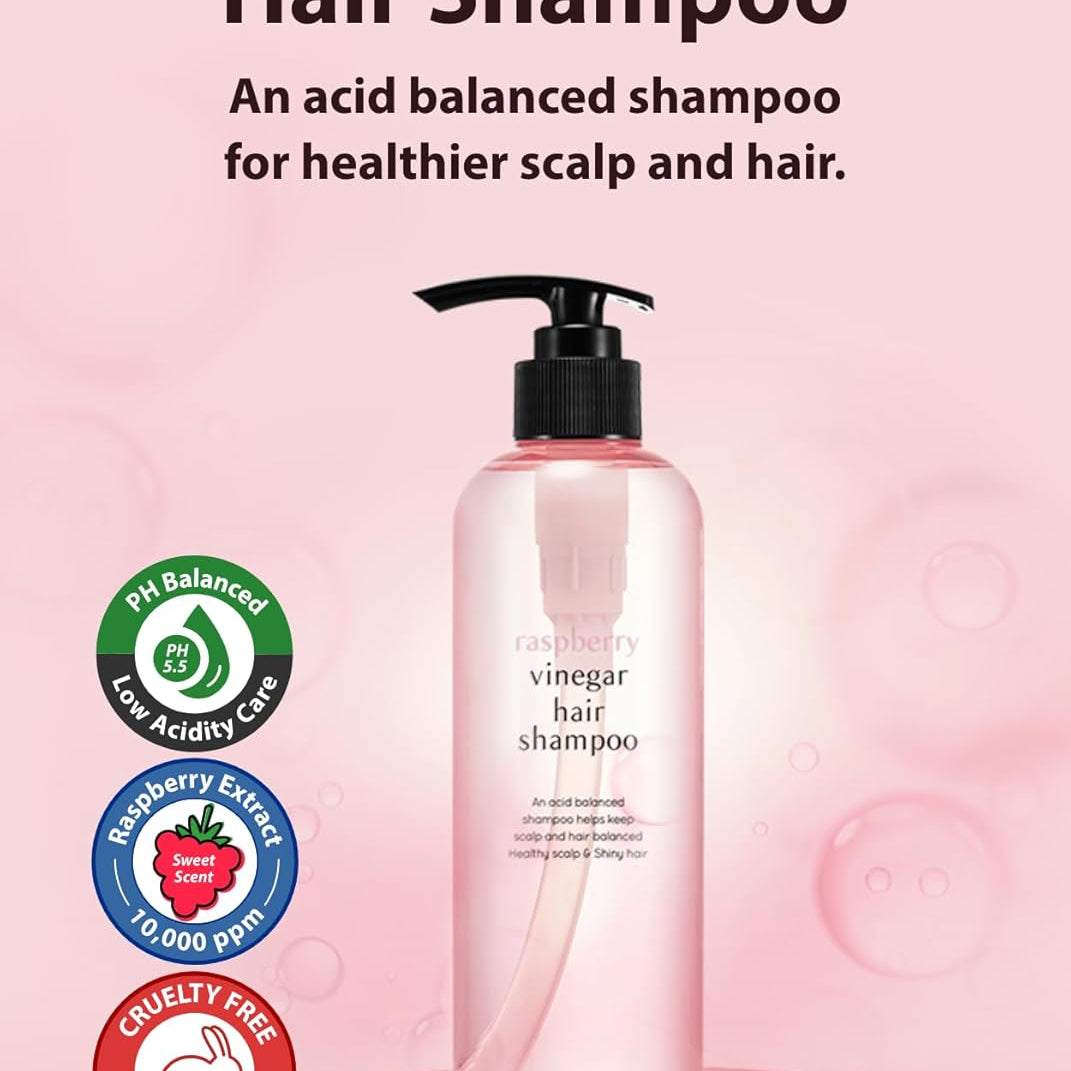 A'PIEU Raspberry Vinegar Hair Shampoo 500ml $20 – vegan has fragrance contains SLES Korean pH balancing haircare Olive Kollection