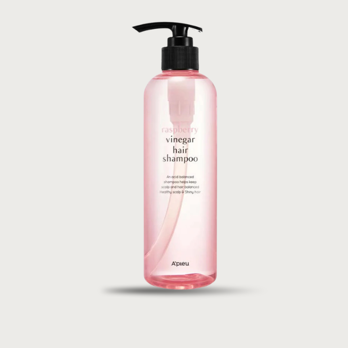A'PIEU Raspberry Vinegar Hair Shampoo 500ml – Korean pH balancing shampoo vinegar silk collagen panthenol has fragrance vegan $20