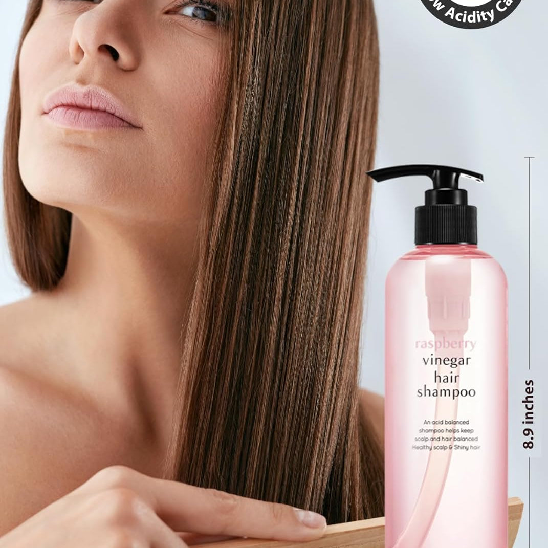 A'PIEU Raspberry Vinegar Shampoo pH balancing – acetic acid vinegar seals cuticle shine frizz control raspberry extract scalp nourish