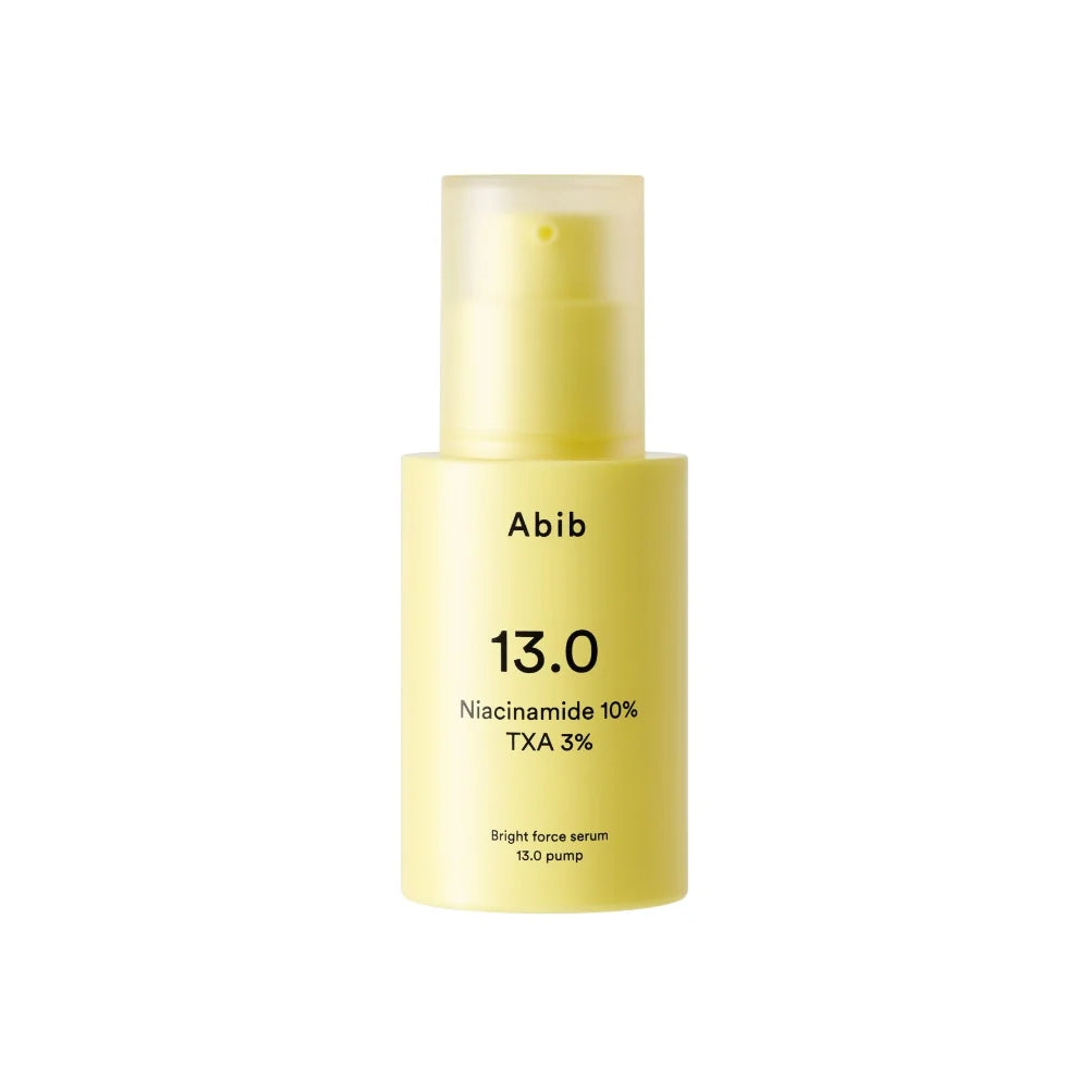 Abib Bright Force Serum 13.0 Pump 30ml – Korean dark spot serum niacinamide 10% tranexamic acid 3% fragrance-free dermatologist tested $24.50