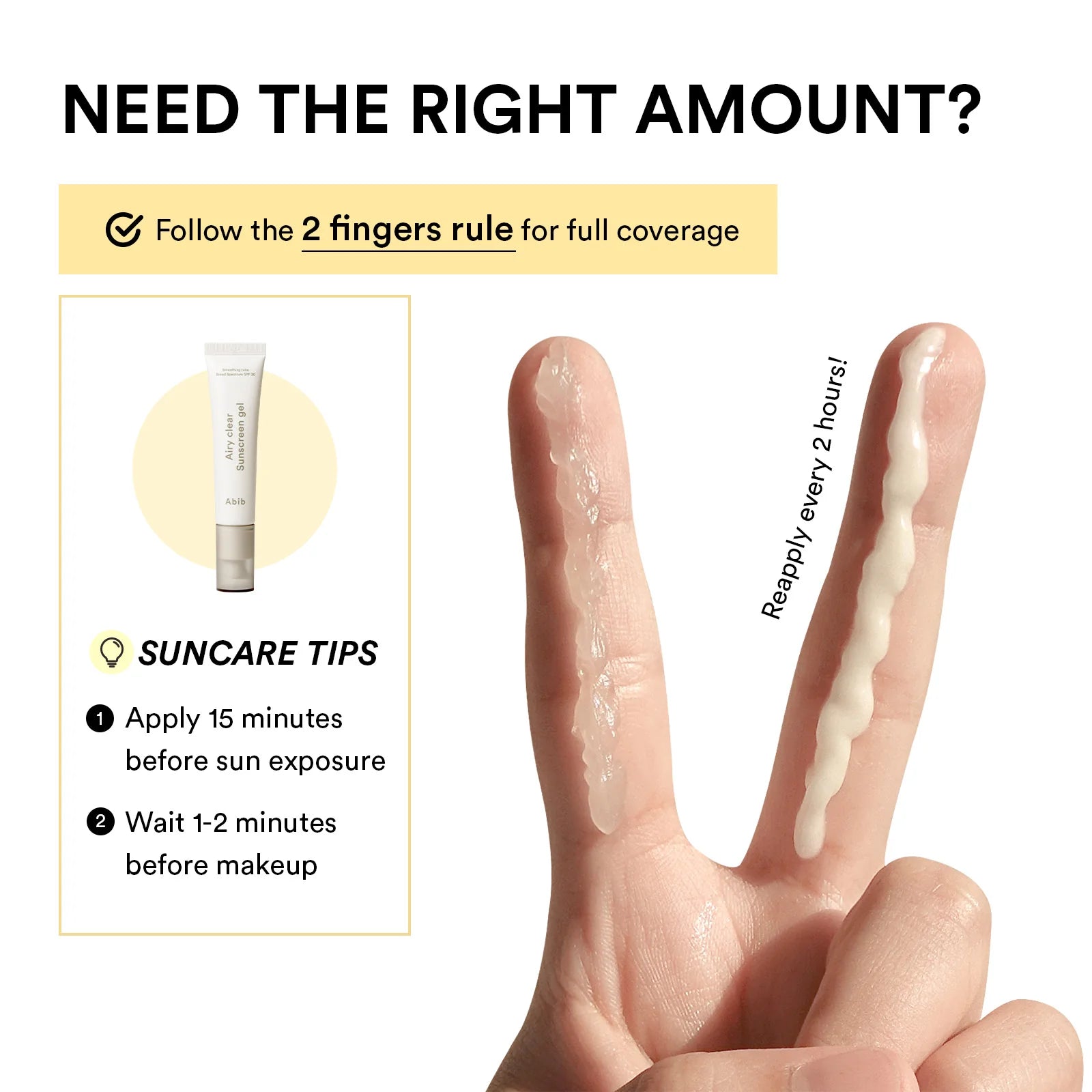 Abib Sunscreen Gel tube design – 30ml travel-friendly portable Korean sunscreen gel Abib collection