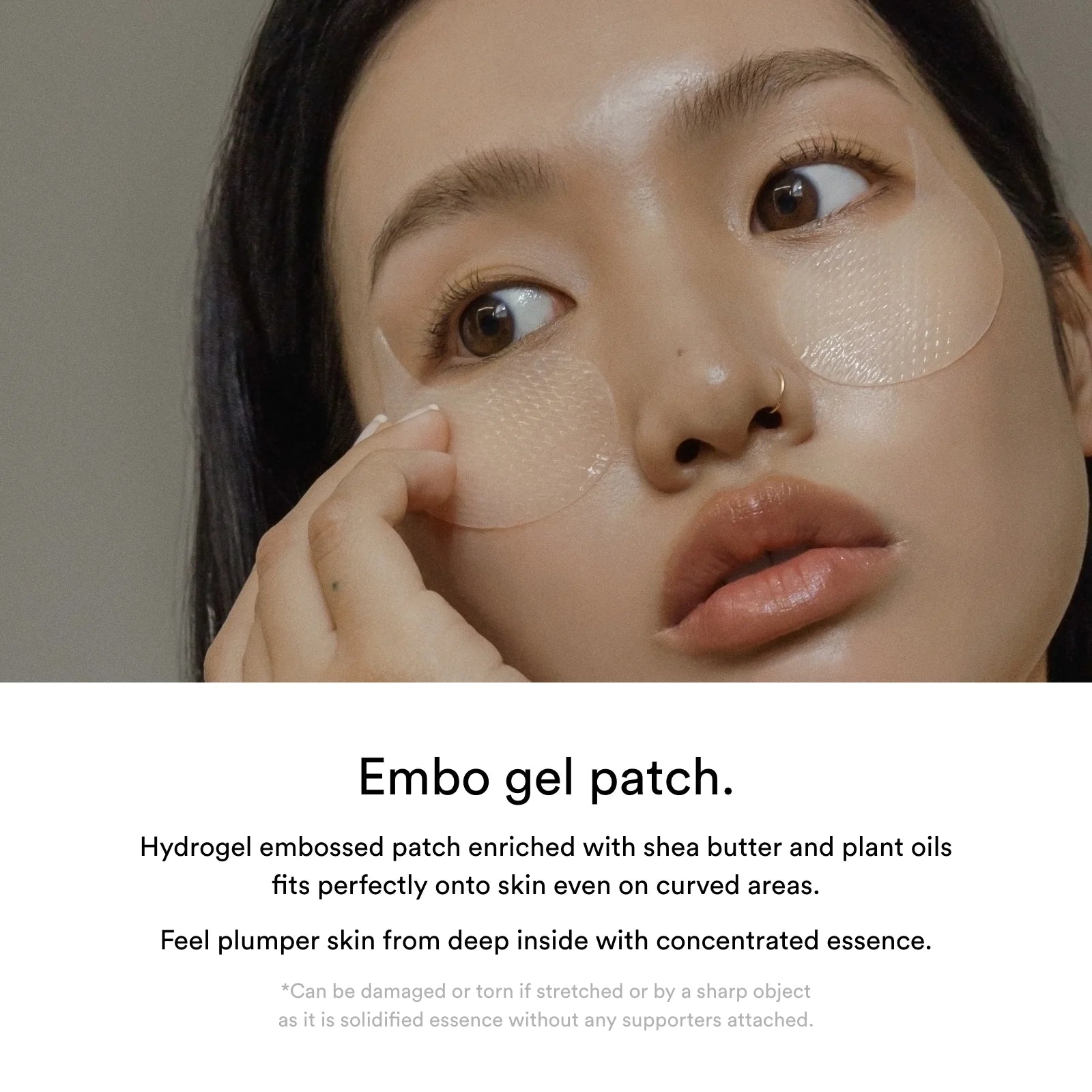 Abib Collagen Eye Patch Ceramide NP HA Shea Butter – barrier moisture Panthenol Adenosine Allantoin Licorice Root soothe brighten nourish