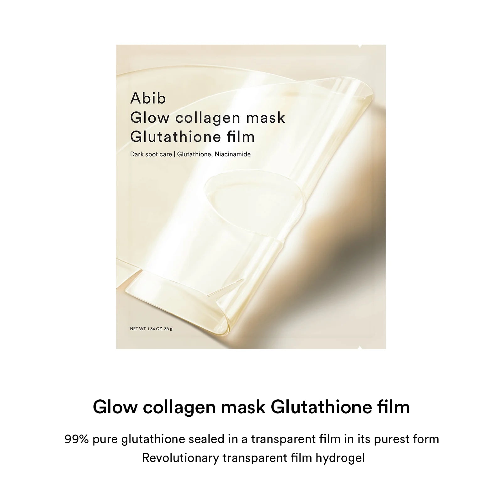 Abib Glow Collagen Mask Glutathione Film
