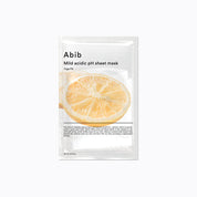 Abib Mild acidic pH sheet mask Yuja fit - Olive Kollection