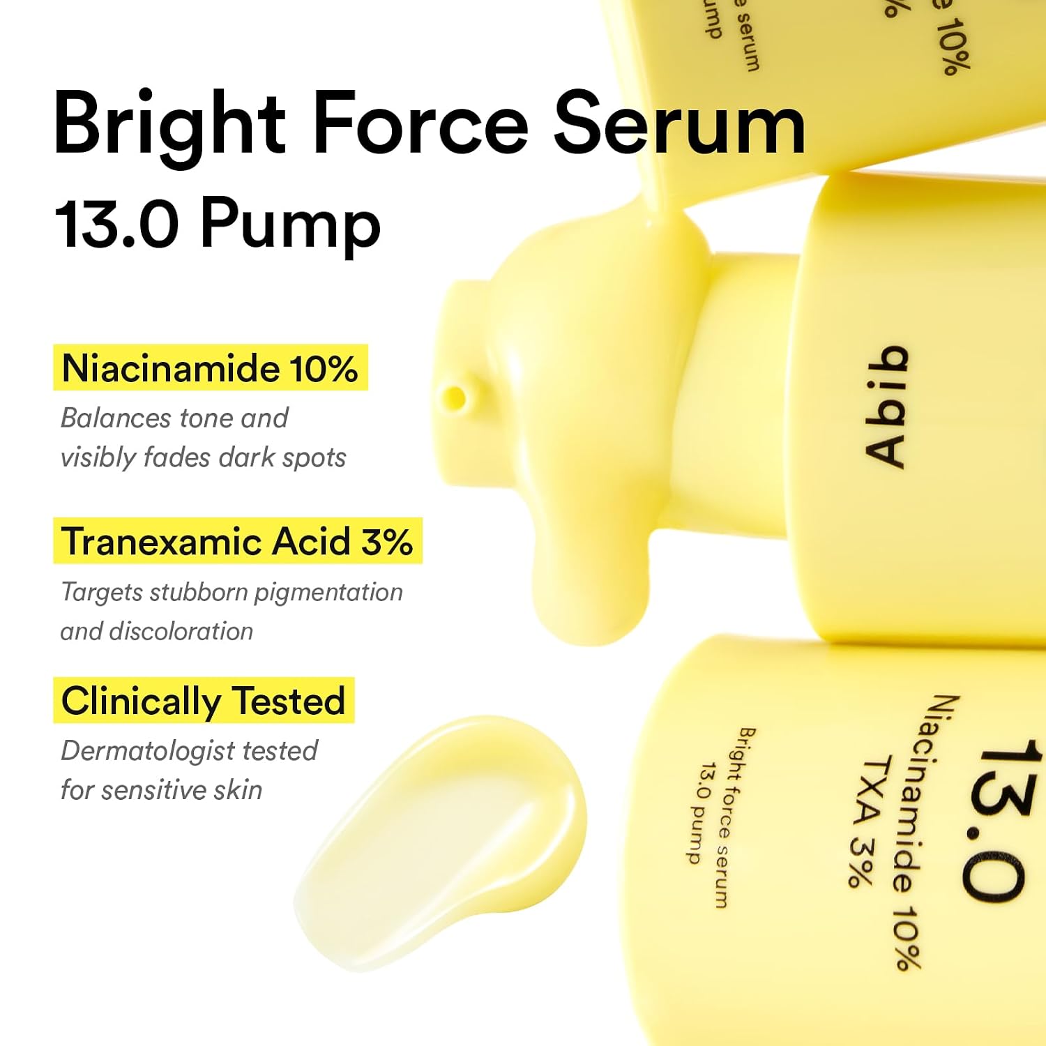 Abib Bright Force Serum Alpha-Arbutin dual Vitamin C – Magnesium Ascorbyl Phosphate Sodium Ascorbyl Phosphate 4 brightening pathways one serum