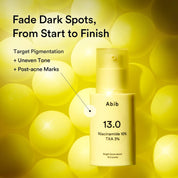 
Abib Bright Force Serum texture – dense fast-absorbing no heaviness sensitive skin morning night brightening dark spot hyperpigmentation