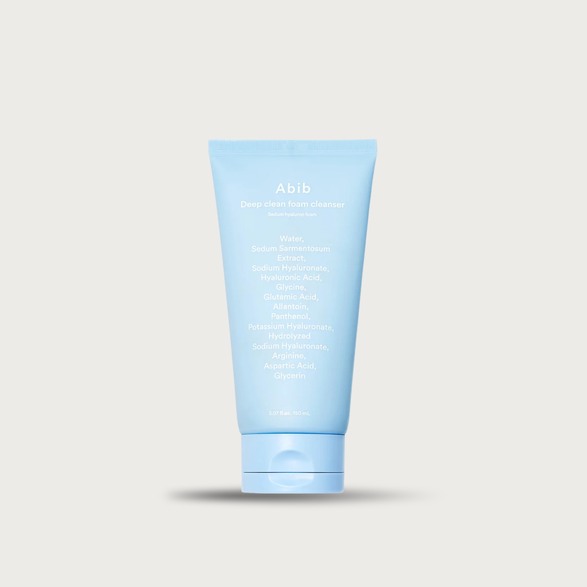 Abib Deep Clean Foam Cleanser Sedum Hyaluron 150ml – Korean foam cleanser 8 HA types 18 amino acids Jeju Sedum fragrance-free 5 stars $15.50
