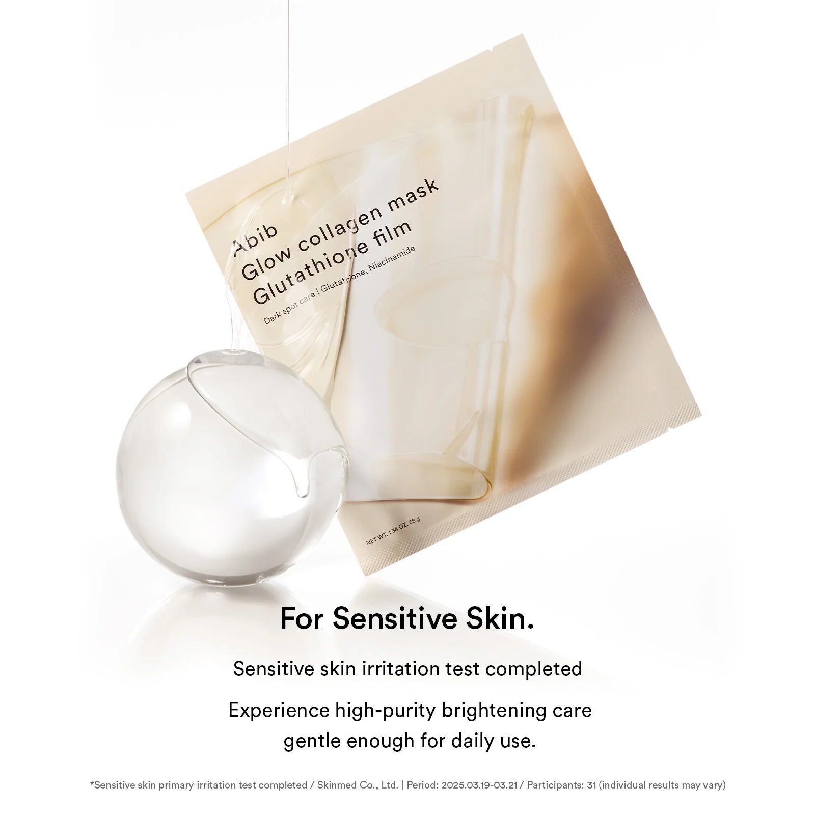 Abib Glow Collagen Mask Glutathione Film 1ea