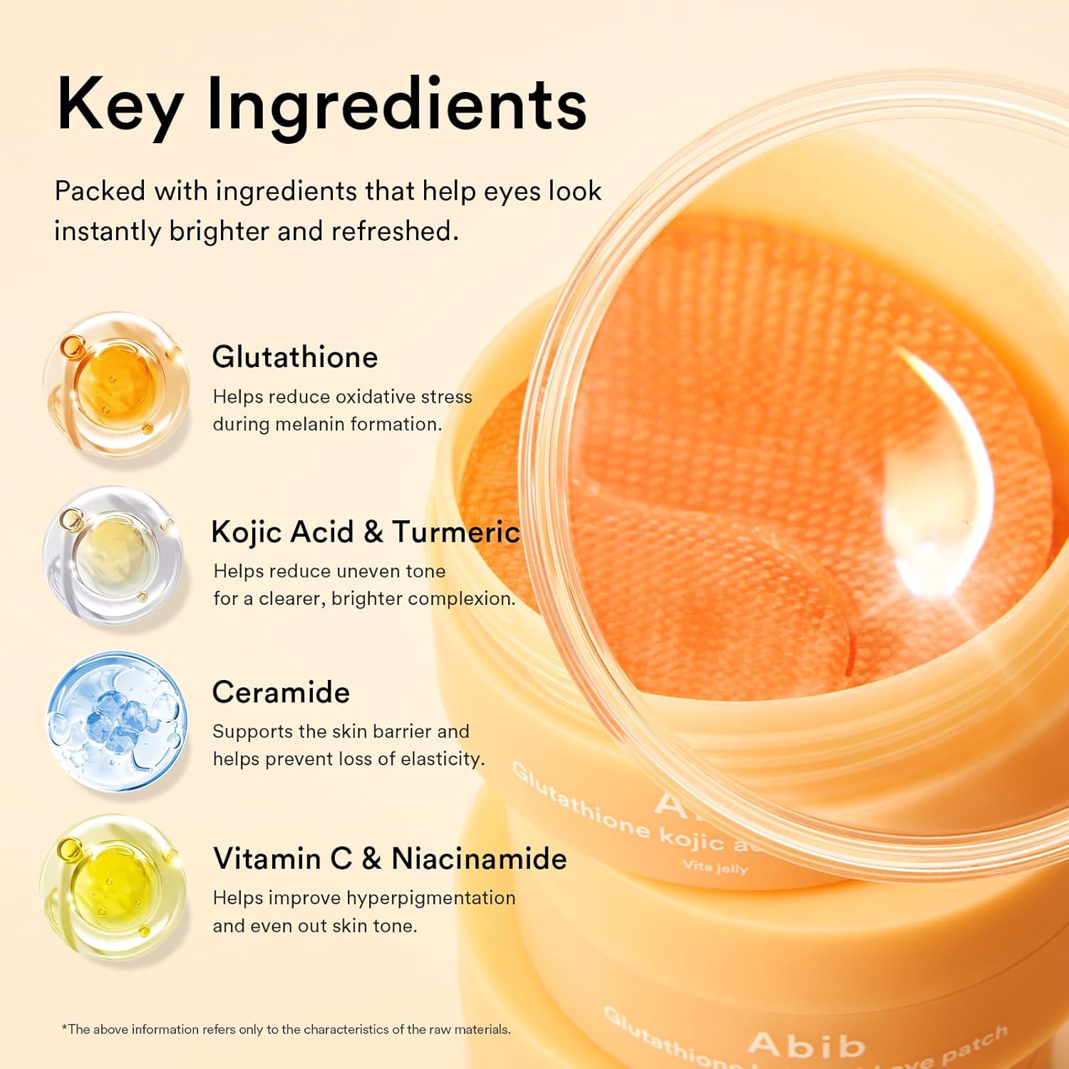 Abib Glutathione Eye Patches multi-area – under eyes forehead crow's feet smile lines neckline dark spots tone all facial areas K-beauty
