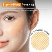 Abib Glutathione Eye Patches chill fridge – cooling de-puffing refrigerate before use non-slip embossed hydrogel stays put 20-30 minutes