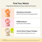 Abib Glutathione Eye Patches pair with – Abib Collagen Eye Patch wrinkle care sister product choose by concern brightening vs firming Abib