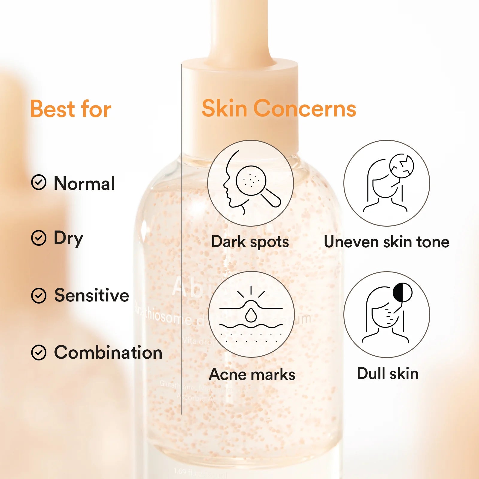 glutathione dark spot serum Abib Glutathiosome Dark Spot Serum Vita Drop – Glutathiosome Micro Beads Triple Vitamin C 50ml – Olive Kollection glutathione dark spot serum Abib Glutathiosome Dark Spot Serum Vita Drop – Glutathiosome Micro Beads Triple Vitamin C 50ml – Olive Kollection