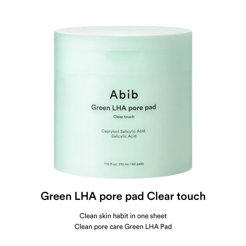 Abib Green LHA Pore Pad Clear Touch 60P - Olive Kollection