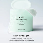 Abib Green LHA Pore Pad Clear Touch 60P - Olive Kollection