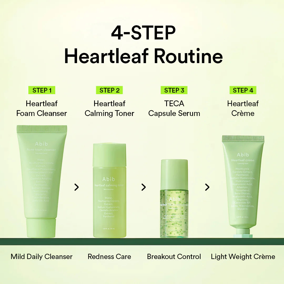 Abib Heartleaf Calming Trial Kit Travel-friendly Essential Set
