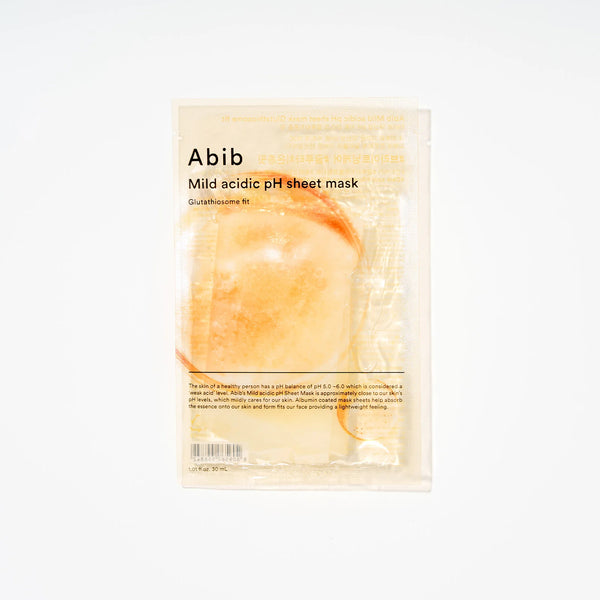 glutathione.ph Abib Mild Acidic pH Sheet Mask Glutathiosome Fit L-glutathion (gereduceerd), 500 mg PEG-40 Hydrogenated Castor Oil Code:UPK-C2