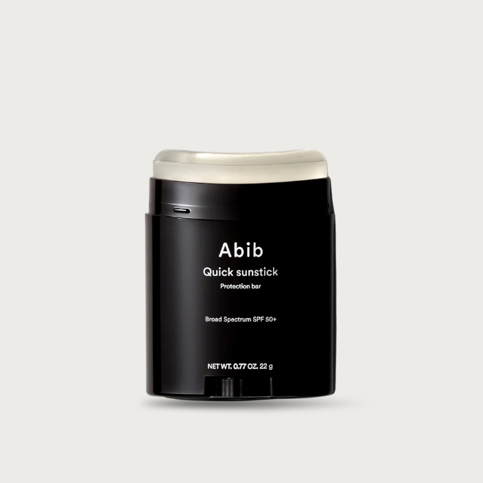 Abib Quick Sunstick how to use – twist base apply 15 min before sun reapply every 2 hours over makeup Korean OTC sunscreen