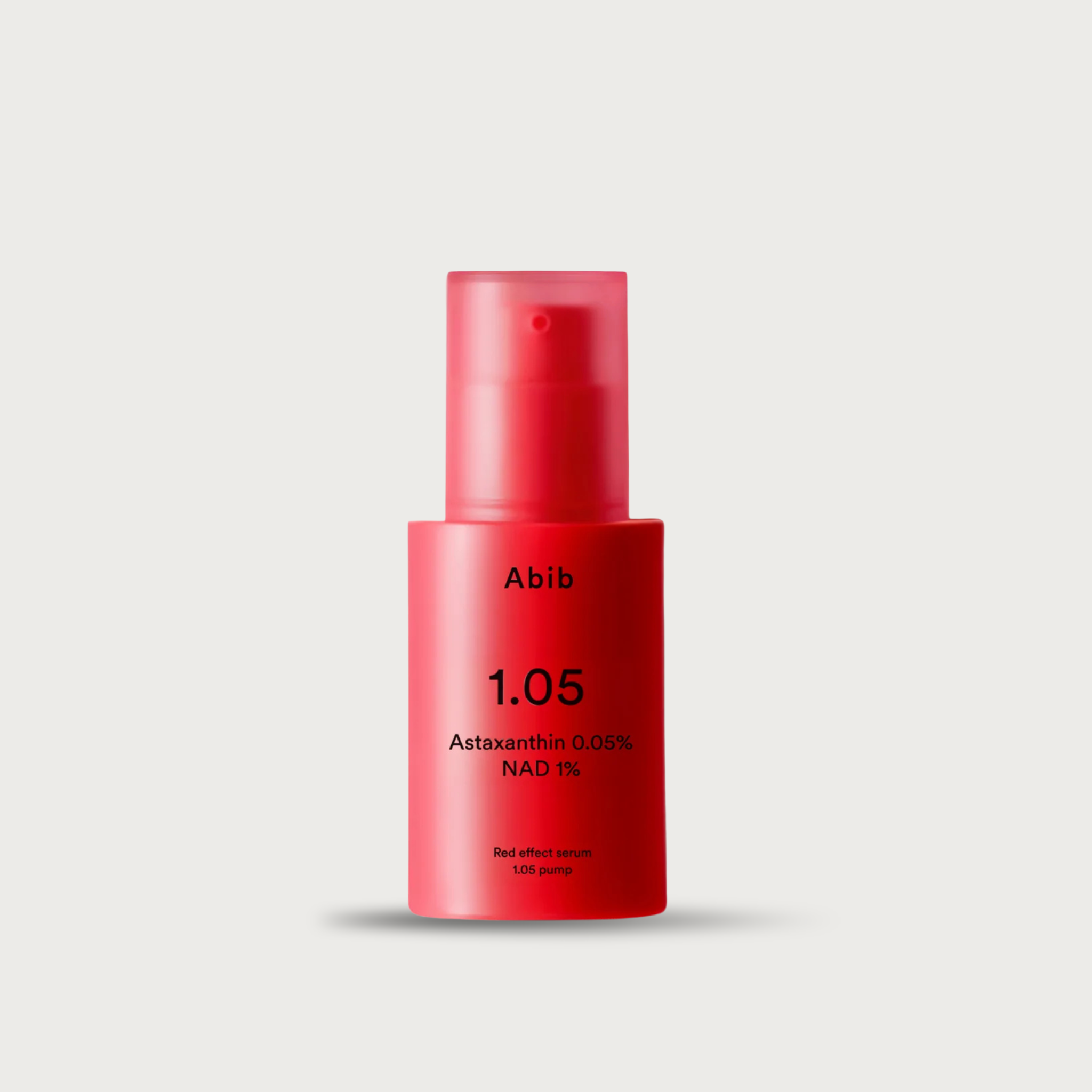 Abib Red Effect Serum 1.05 Pump 30ml – Korean antioxidant serum NAD 1% Astaxanthin 0.5% Alpha-Arbutin airless pump fragrance-free $24