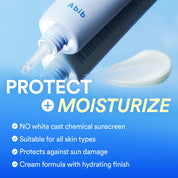 Abib Watery Sunscreen on skin – dewy glowing hydrated finish no greasy residue Korean sunscreen all skin tones