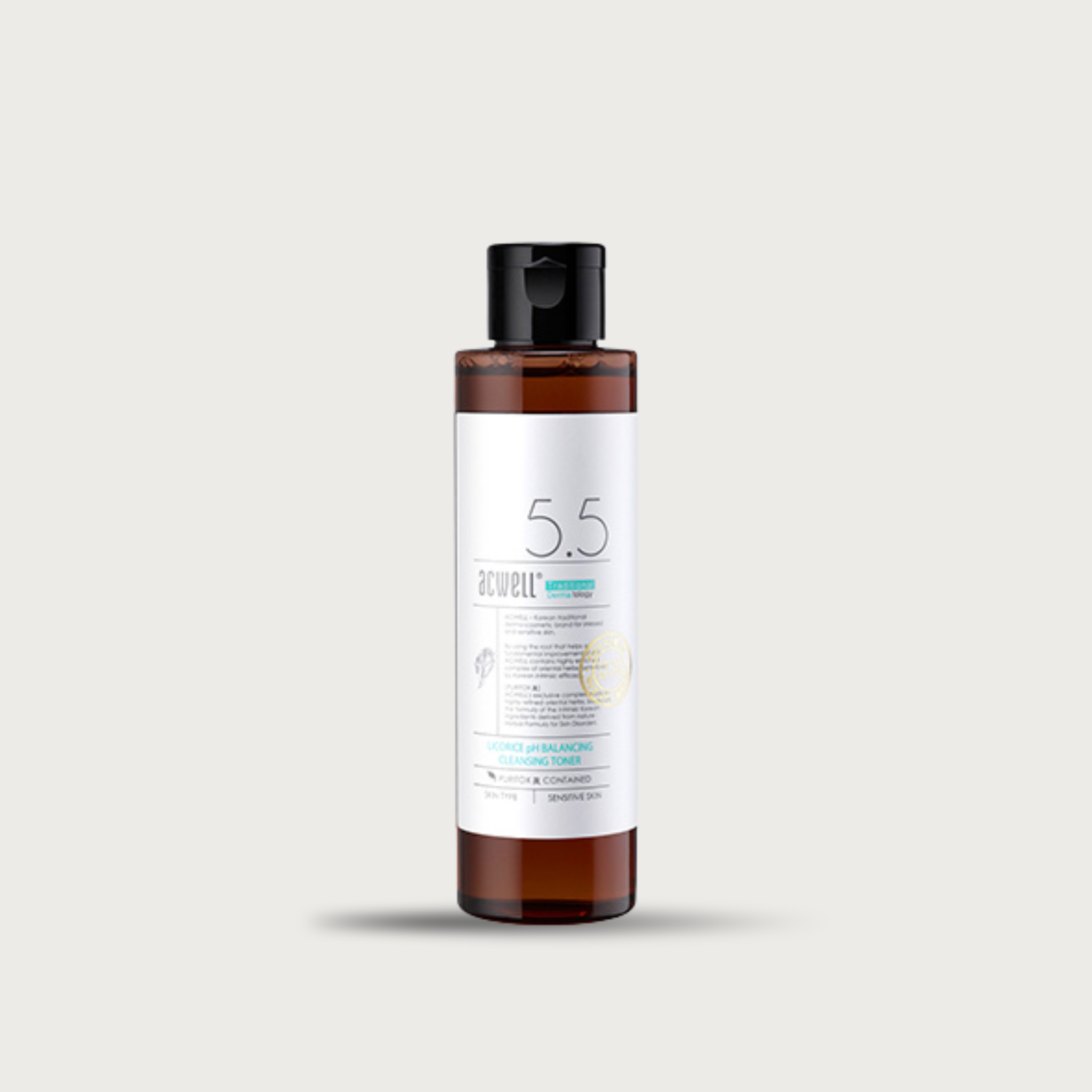 Acwell Licorice pH Balancing Cleansing Toner 150ml – double licorice peony guava green tea pH 5.5 has fragrance bergamot